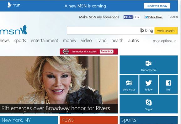 MSN Home Page – An Update in 10 Years (Thumbs Up Microsoft)